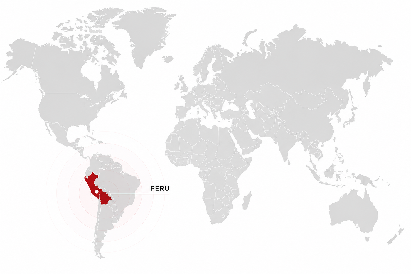 World map showing global locations