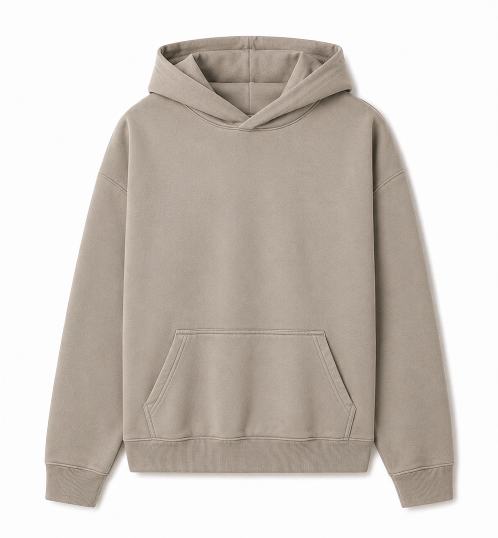 Heavyweight custom blank hoodie manufactured for clothing brands